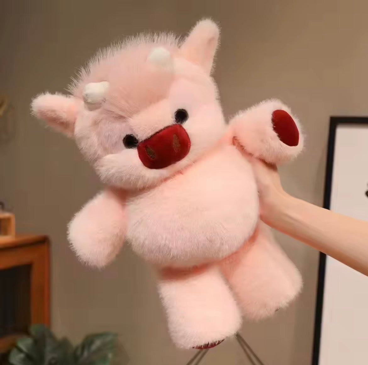 Hugs From The Highland, Running Highland Cow Teddy: Pink