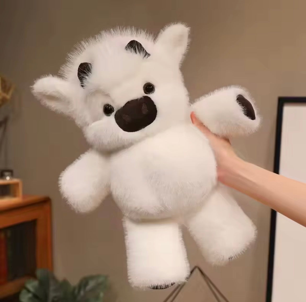 Hugs From The Highland, Running Highland Cow Teddy: White